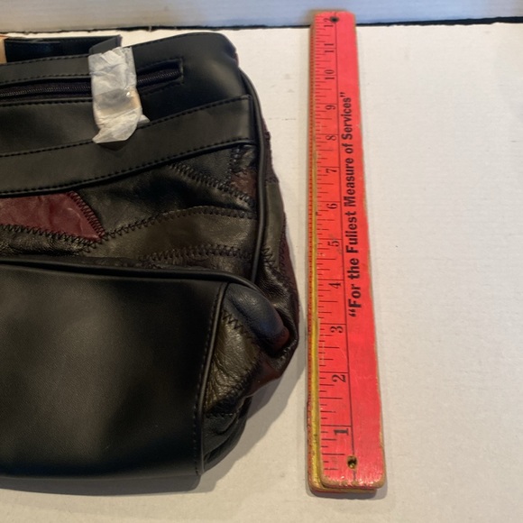 NWT & Vintage 1990s Leather Patchwork Bag - Picture 5 of 7